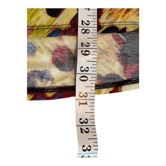 Simply Vera Vera Wang Women's Short Sleeve Blouse Large Multicolor Abstract - Picture 6 of 8